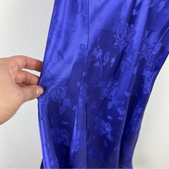 Vintage Frederick's of Hollywood purple rose Design slip dress nightie size: M - Picture 3 of 10